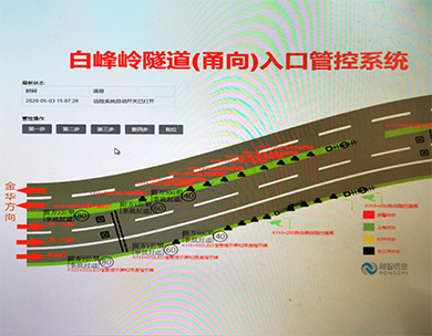 白峰嶺隧道入口管控系統